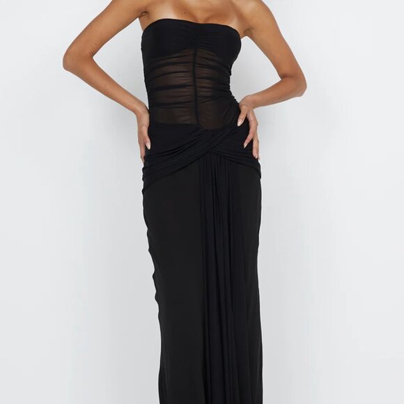Bec + Bridge Noemi Strapless Dress in Black - Picture 1 of 7